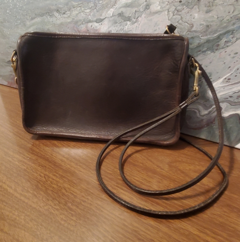 Vintage Coach Rich Brown Leather Bag
